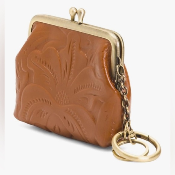 Patricia Nash Borse Coin Purse-100% Leather (Florence Tan), New with tags - Picture 2 of 2